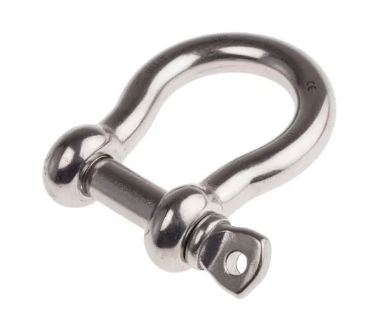 63-7487-07 RS Bow Shackle, Stainless Steel, 1t 312-3588