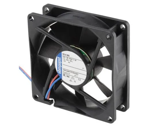63-7478-37 ebm-papst 8400N Series Axial Fan, 80 x 80 x 25mm, 33m³/h, 700mW, 24 V dc 8414NGL