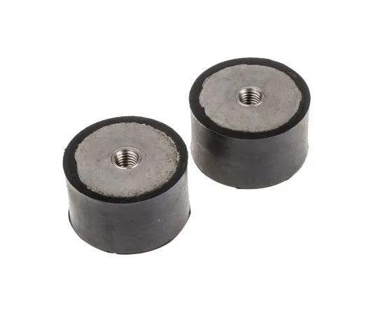 63-7392-67 RS PRO 30mm Shock Mount M10 50mm Diameter 196.2kg Compression Load, Female to Female Natural Rubber 171-2632