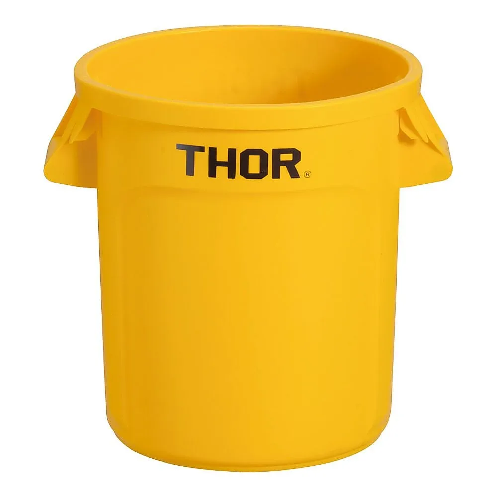 62-6615-21 Trust Round Container 38 L Yellow 1011