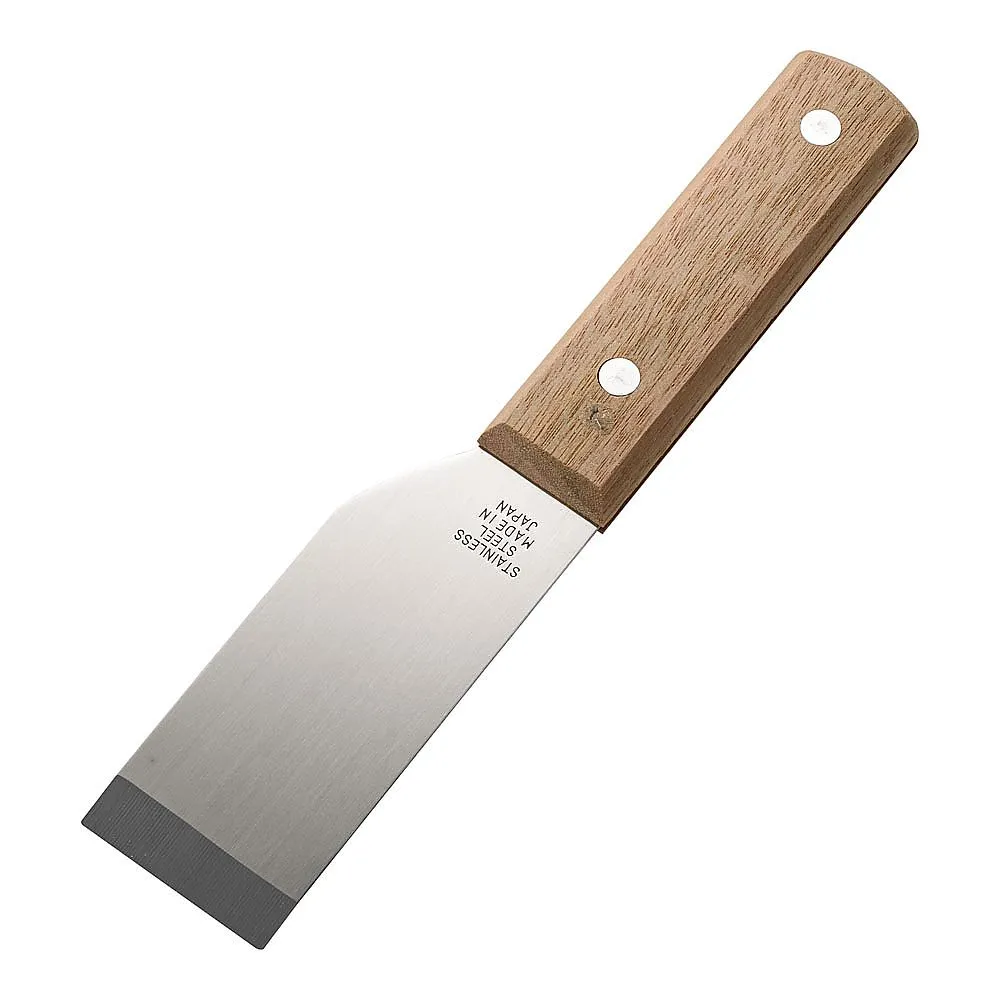 62-6544-71 Stainless Steel Wooden Handle Square Leather 36 mm