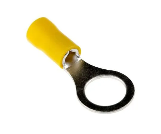 63-7423-58 RS PRO Insulated Crimp Ring Terminal, M10 Stud Size, 2.5mm² to 6mm² Wire Size, Yellow 208-2537