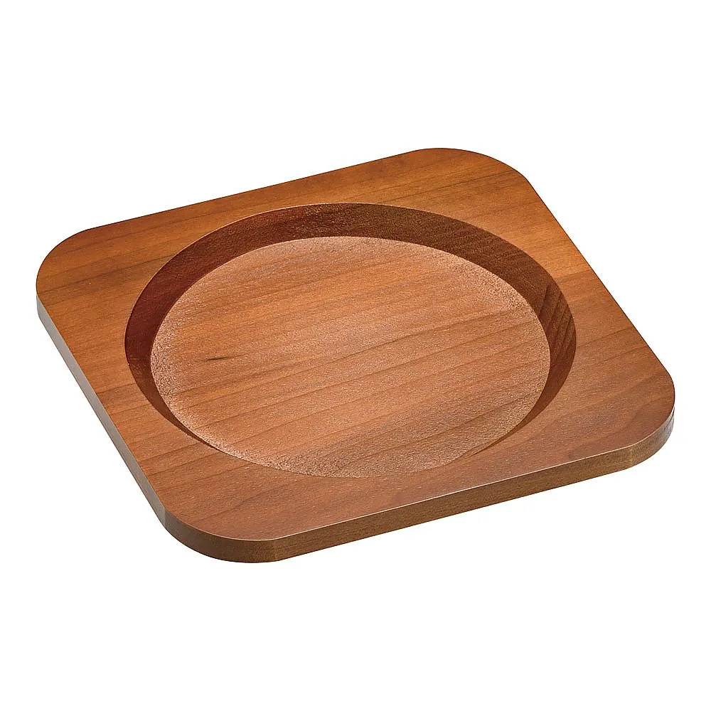 62-6731-07 Paella Nabe Special Wooden Platform 18 cm