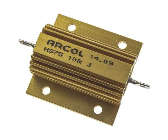 63-7483-82 Arcol HS75 Series Aluminium Ho***d Axial Wire Wound Panel Mount Resistor, 10Ω ±5% 75W HS75 10R J