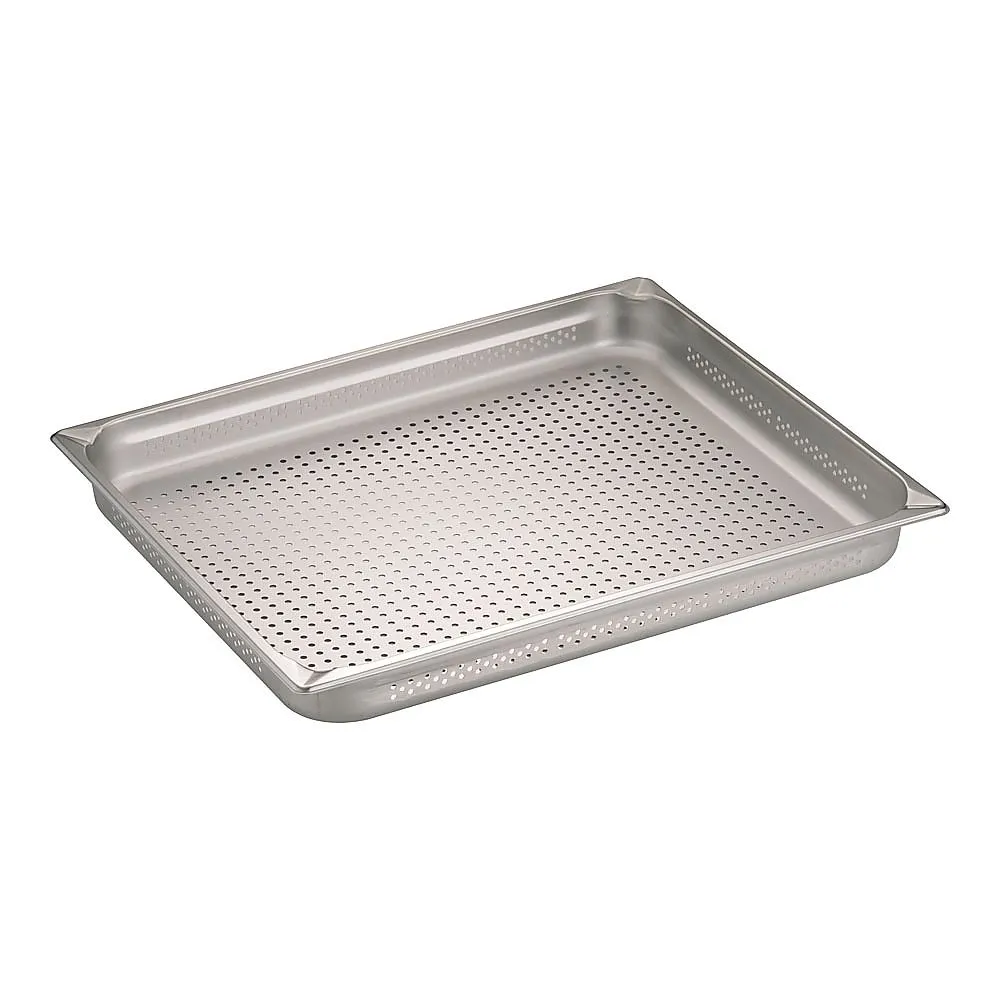 62-6360-71 KINGO Stainless Steel Hole Hotel Pan 2/1 x 65 21065PS