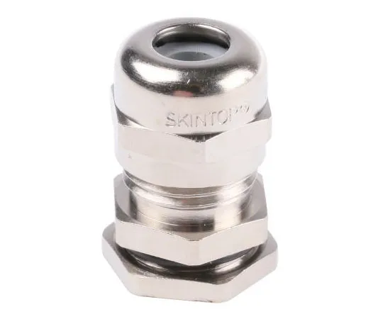 63-7444-29 Lapp Skintop PG9 Cable Gland With Locknut, Nickel Plated Brass, IP68 52003500+52015780