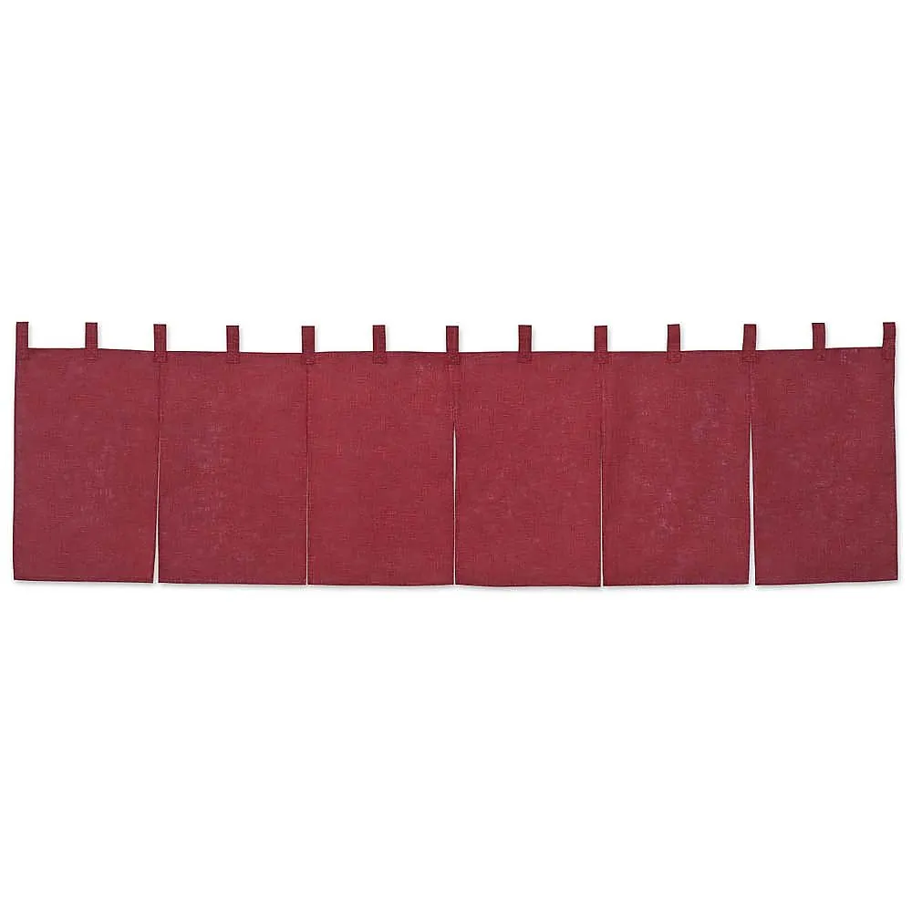 62-6319-08 Counter Noren Cotton Plain Bordeaux 001-10
