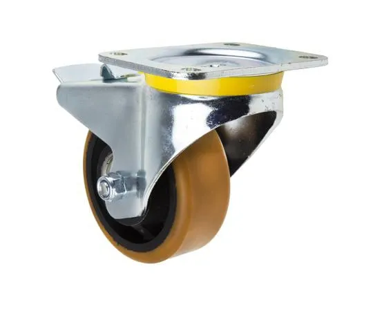 63-7395-87 Tente Braked Swivel Swivel Castor, 660kg Load Capacity, 125mm Wheel Diameter 4687FTP125P63