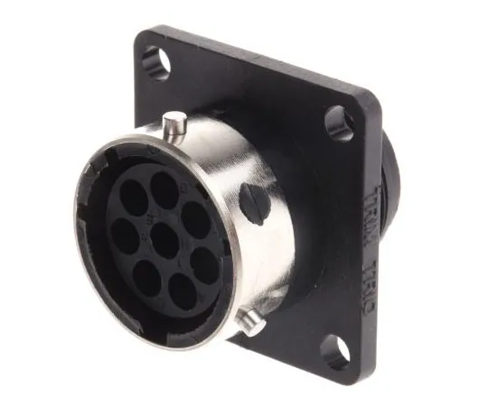 63-7430-57 Souriau UTG Series Flange Mount Housing, 8 contacts Plug UTG0128S