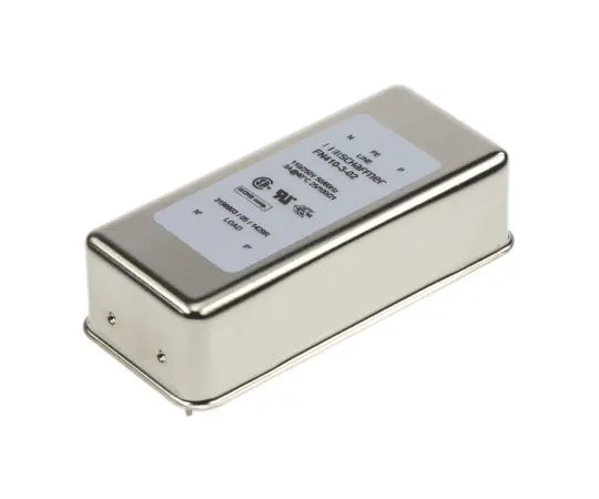 63-7388-95 Schaffner FN410 Series 3A 250 V ac 400Hz RFI Filter, with Pin Terminals, Single Phase FN 410 3/02