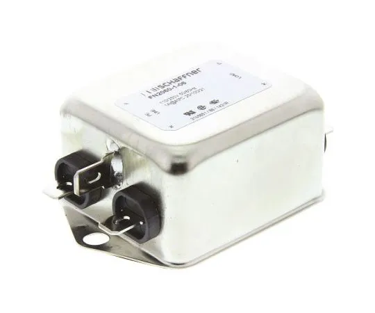 63-7430-01 Schaffner FN2060 Series 1A 250 V ac 400Hz Chassis Mount RFI Filter, with Tab Terminals, Single Phase FN2060-1-06
