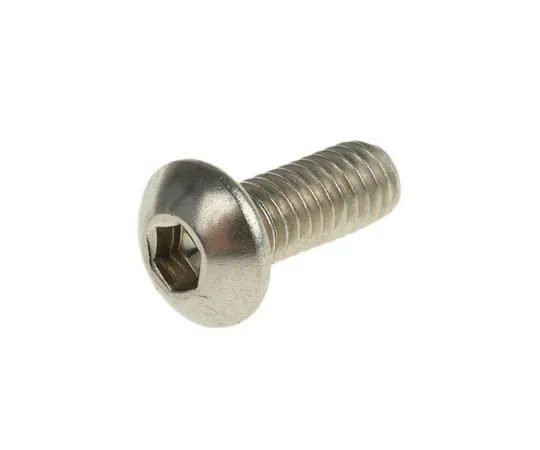 63-7410-74 RS PRO M4 x 10mm Hex Socket Button Screw Plain Stainless Steel 183-8632
