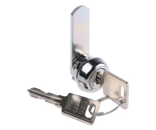 63-7490-03 Euro-Locks a Lowe & Fletcher group ******* Panel to Tongue Depth 9.5mm Zamak Chrome Plated Camlock, Key to unlock F143-03-2