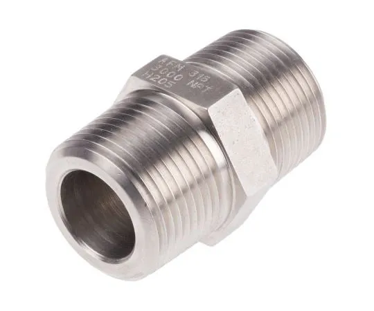 63-7431-85 RS PRO Stainless Steel Hexagon Nipple Joint 1in NPT(T) Male x 1in NPT(T) Male 222-6658