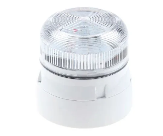 63-7484-13 Xenon, Flashing Beacon Flashguard Xenon Series, Clear, Surface Mount, 12 V dc, 24 V dc QBS-0055