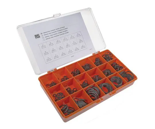 63-7446-01 RS PRO Metric O-Ring Kit Viton®, Kit Contents 510 Pieces 245-9628