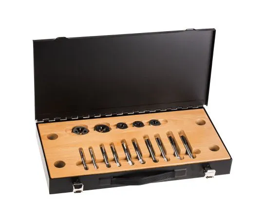 63-7479-48 RS PRO 14 Piece HSS 1/4 in → 1/2 in UNF Thread Tap & Die Set 300-7492