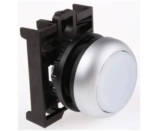 63-7526-55 Eaton M22 Series, White Push Button Head, Momentary, 22mm Cutout 78635801 & M22-DL-W+M22-A