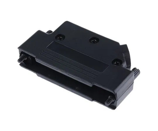 63-7490-20 MH Connectors MHD45PPK Series ABS Angled D-sub Connector Backshell, 37 Way, Strain Relief MHD45PPK37-K