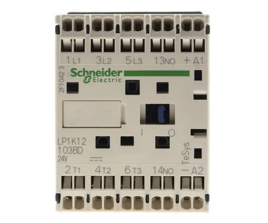 63-7507-58 Schneider Electric 3 Pole Contactor, 12 A, 24 V dc Coil, TeSys K, 3NO, 5.5 kW LP1K12103BD