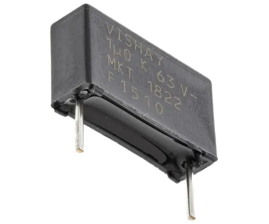 63-7388-43 Vishay 1μF Polyester Capacitor PET 40 V ac, 63 V dc ±10% MKT 1822 Series Through Hole MKT 1822 510-065