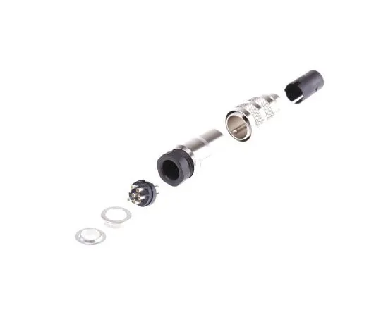 63-7461-36 Binder 423 Series Miniature Cable Mount Connector, 6 contacts Socket 99.5621.15.06