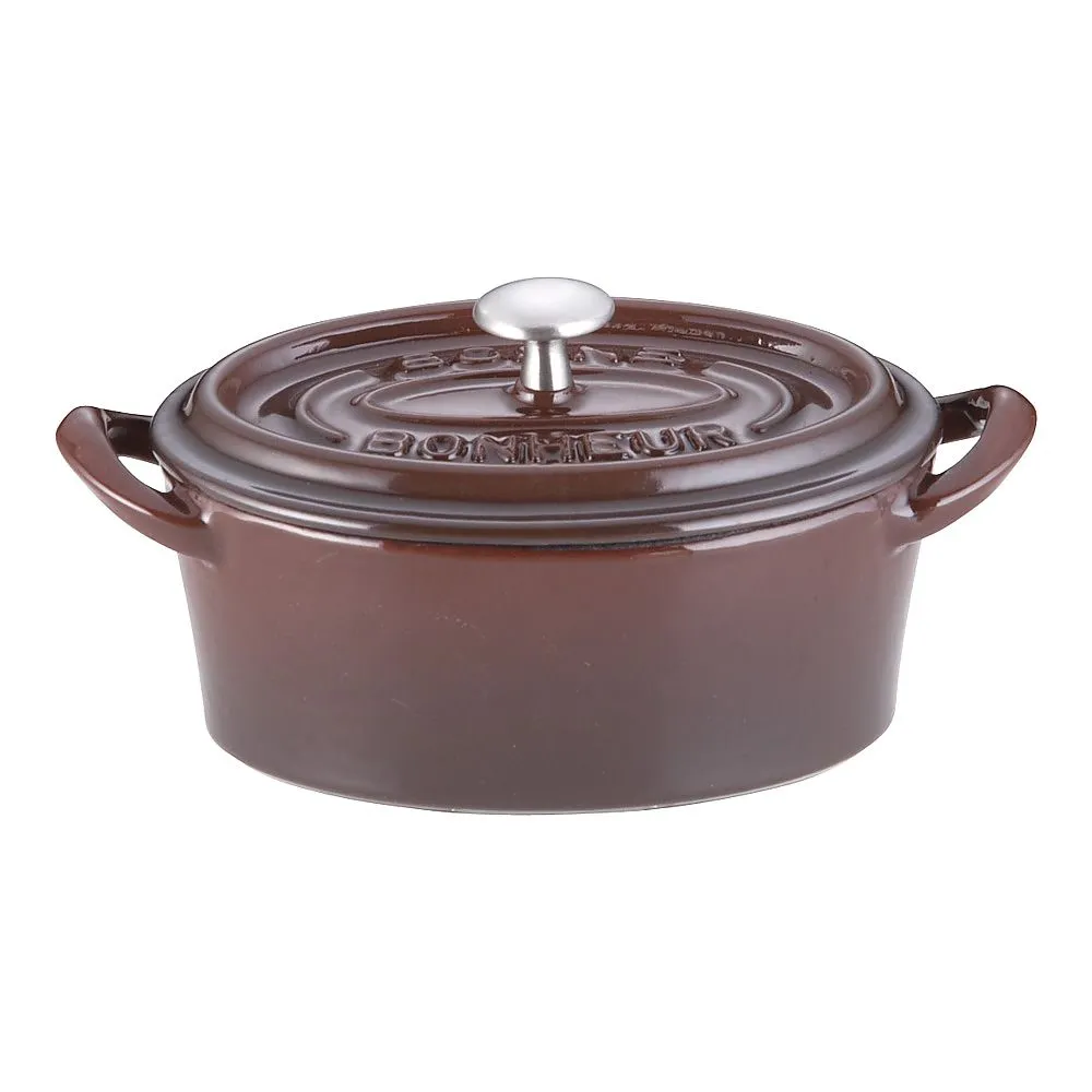 62-6349-11 Bon Bonaire Cocotte Oval 11 cm Brown