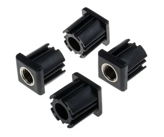 63-7439-18 RS PRO Square Nylon Threaded Tube Insert, M20, 40 x 40 x 43mm, 1000kg Static Load Capacity 235-0997