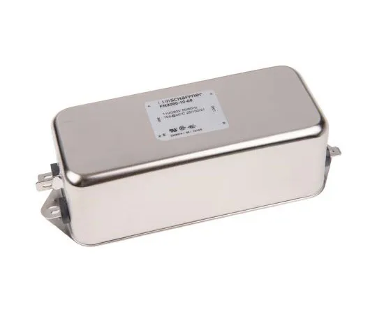 63-7430-07 Schaffner FN2080 Series 10A 250 V ac 400Hz Chassis Mount RFI Filter, with Tab Terminals FN2080-10-06