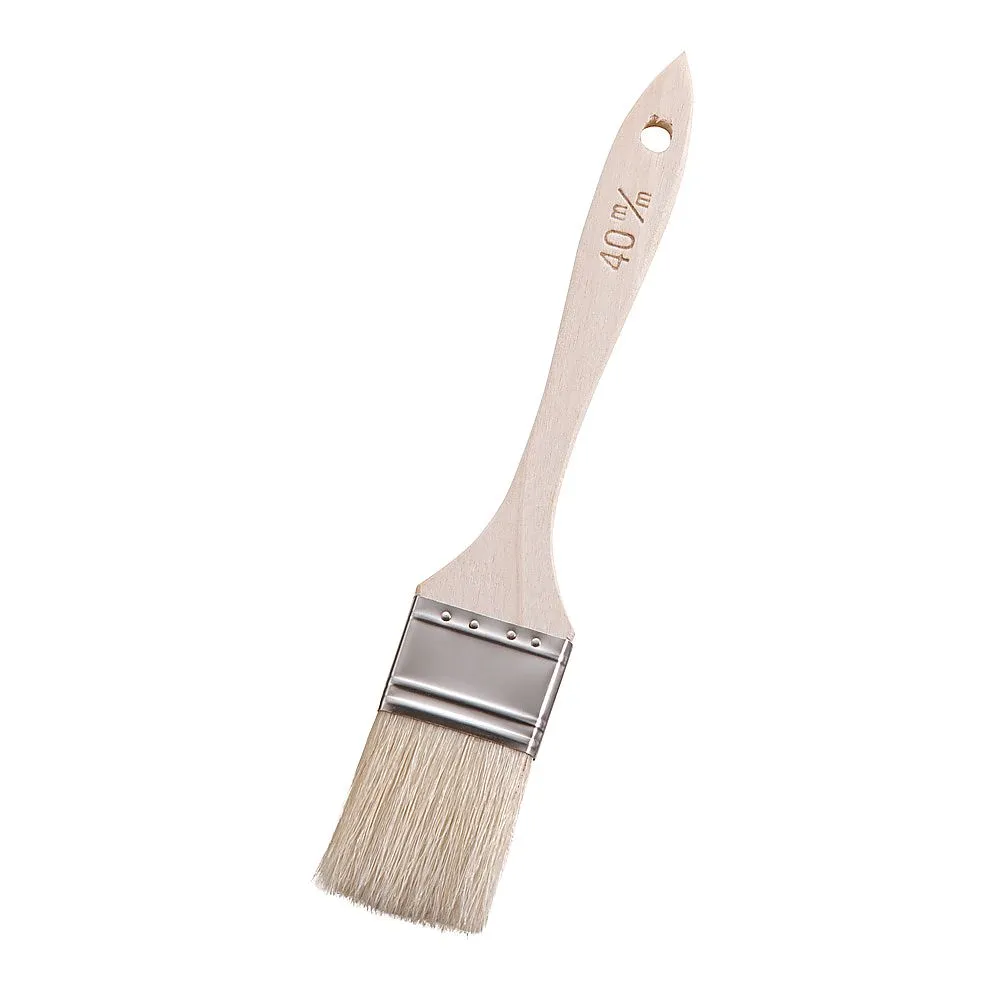 62-6555-66 Wooden Pattern Thick Entrance Cake Hira Hake (Pork Hair) 40 mm
