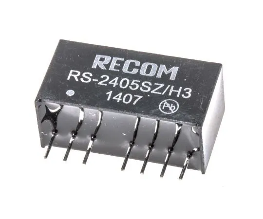 63-7356-58 Recom RS 2W Isolated DC-DC Converter Through Hole, Voltage in 9 → 36 V dc, Voltage out 5V dc RS-2405SZ/H3