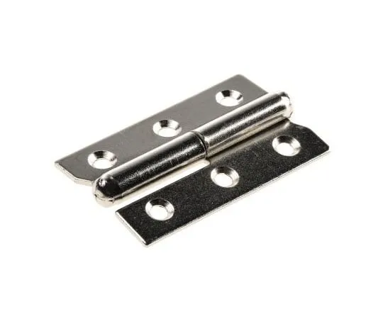 63-7473-04 Pinet Nickel Plated Steel Concealed Hinge with a Lift-off Pin Right-Handed Screw, 50mm x 30mm x 1.2mm 14-7-3394