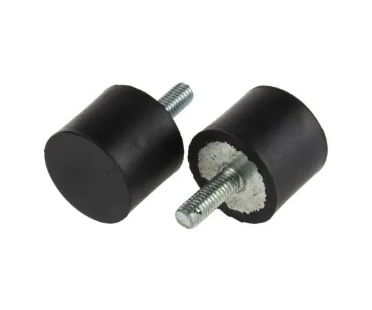 63-7385-50 RS PRO 20mm Shock Mount M6 25mm Diameter 18.4 kg, 38.5 kg Compression Load, Male Only Natural Rubber 162-3225