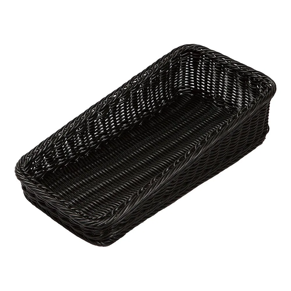 62-6582-43 PP Bakery Basket Diagonal Type 20 Black BB-K4020-BK
