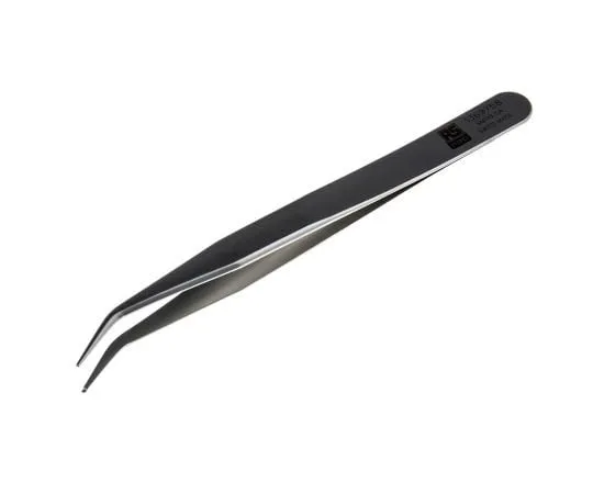 63-7366-85 RS PRO 120 mm, Anti-Magnetic Stainless Steel, Grooved, Anti-Acid Tweezers 136-9758