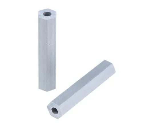63-7457-93 HS 6 10, 31.8mm High CPVC Hex Spacer 6.4mm Wide, with 2.8mm Bore Diameter for M3, No.6 Screw HS 6 10