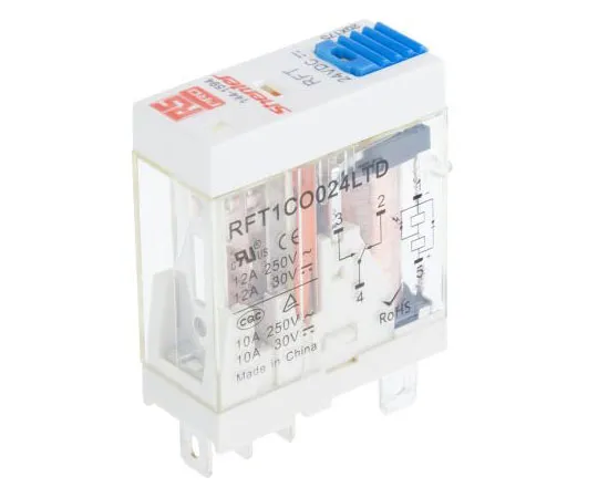63-7371-98 RS PRO SPDT Non-Latching Relay Plug In, 24V dc Coil, 10A 144-1594