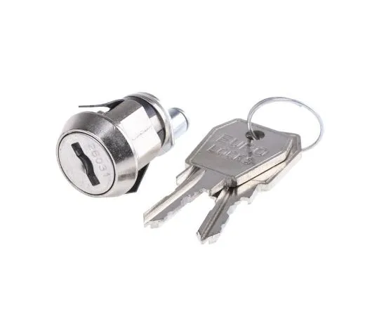 63-7489-85 Euro-Locks a Lowe & Fletcher group ******* Panel to Tongue Depth 20mm Zamak Nickel Plated Camlock, Key to unlock 4260-53-7