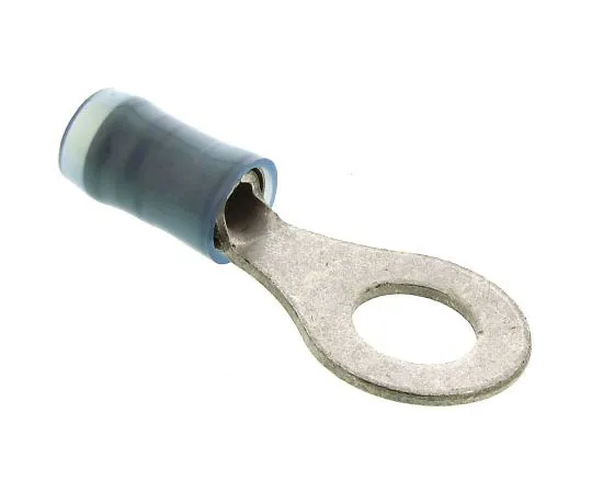 63-7384-03 TE Connectivity PIDG Series Insulated Crimp Ring Terminal, M6 Stud Size, 1mm² to 2.6mm² Wire Size, Blue 130114