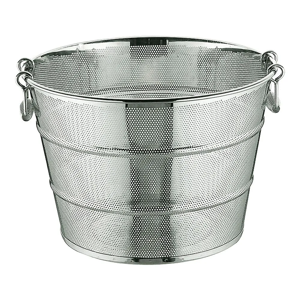 62-6400-71 UK Punching Flat Bottom Deep Type Deep Fried Zarl with Side Bead Reinforcement 45 cm (Hole Diameter φ2.2 mm) AZL6402