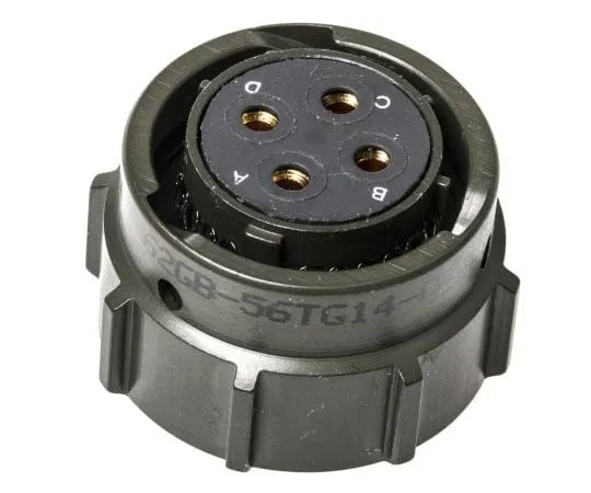 63-7442-55 Amphenol 62GB Series, 4 Way Cable Mount MIL Spec Circular Connector Plug, Socket Contacts,Shell Size 14, Bayonet 62GB-56TG14-04SN(044)