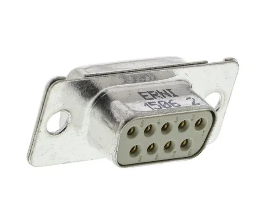 63-7454-83 ERNI TMC Series Panel Mount, 9 Pin D-sub Connector Socket, Shell Size E 4125