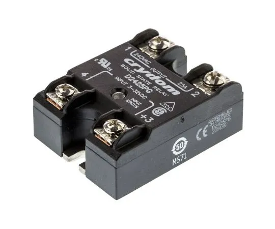 63-7503-47 Sensata / Crydom 25 A Solid State Relay, Zero Cross, Panel Mount, SCR, 280 V rms Maximum Load D2425PG