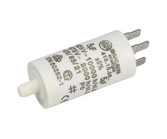 63-7519-72 Ducati Energia 5μF Polypropylene Capacitor PP 450V ac ±5% Tolerance Stud Mount 4.16.10 Series 4.16.10.08.64