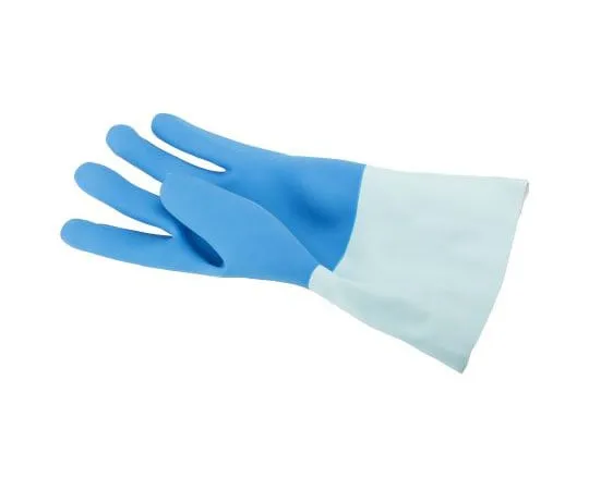 63-7502-20 BM Polyco Taskmaster Latex Chemical Resistant Gloves, size 10, Blue 8504