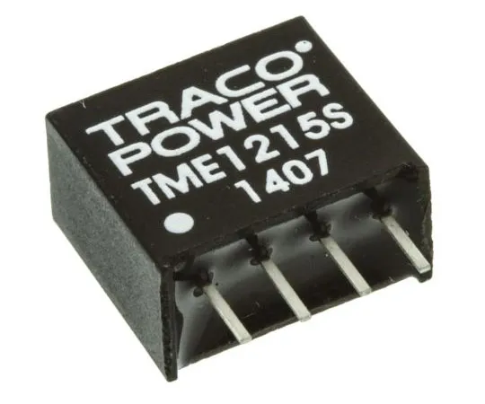 63-7429-08 TRACOPOWER TME 1W Isolated DC-DC Converter Through Hole, Voltage in 10.8 → 13.2 V dc, Voltage out 15V dc TME 1215S