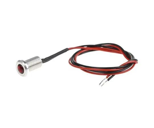 63-7505-65 Oxley Red Indicator, Lead Wires Termination, 12 V ac, 6.4mm Mounting Hole Size OXL/CLH/63/12AC/FL30/AL
