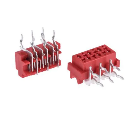 63-7498-48 TE Connectivity Micro-MaTch Series 2.54mm Pitch 6 Way 2 Row Right Angle PCB Socket, Through Hole, Solder Termination 7-0215460-6