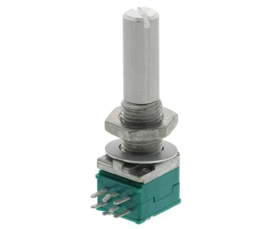 63-7448-59 Alps Rotary Carbon Film Potentiometer with a 6 mm Dia. Shaft, 10kΩ, ±20%, 0.05W, Logarithmic RK09712200JB RK09712200JB