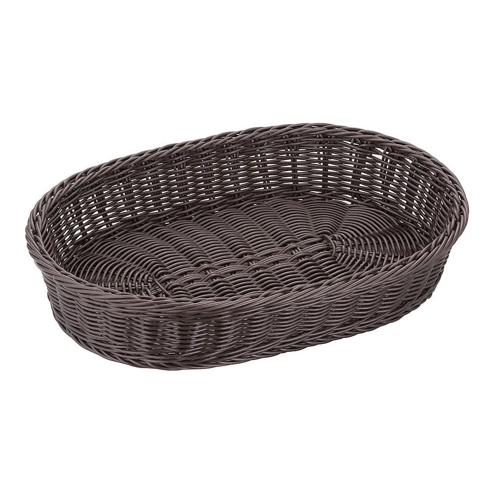 62-6581-63 Resin basket, small size, 40 cm, dark brown WBS1901